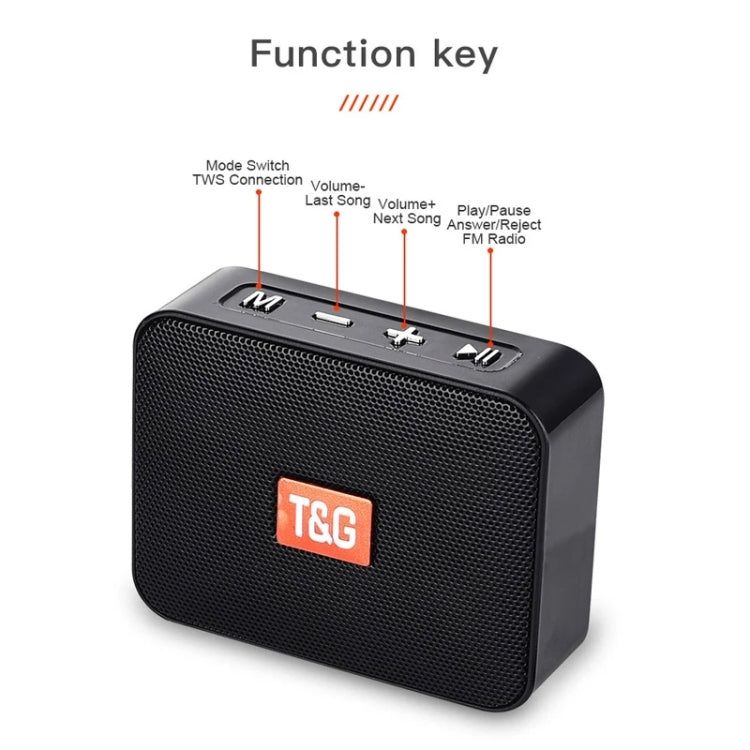 T&G TG166 Color Portable Wireless Bluetooth Small Speaker(Blue) - Mini Speaker by T&G | Online Shopping South Africa | PMC TechLife | Buy Now Pay Later Mobicred