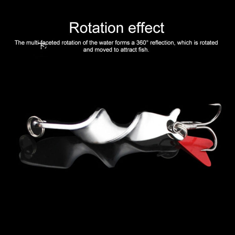 Rotating Metal Spinner Fishing Lure Hard Baits Fish Hook Tackle, Weight:10g - Fishing Hooks by PMC TechLife | Online Shopping South Africa | PMC TechLife | Buy Now Pay Later Mobicred