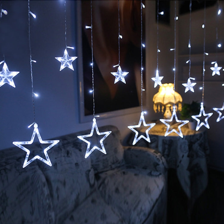 220V EU Plug LED Star Light Christmas lights Indoor/Outdoor Decorative Love Curtains Lamp For Holiday Wedding Party lighting(White) - Christmas Decoration Lamps by PMC TechLife | Online Shopping South Africa | PMC TechLife | Buy Now Pay Later Mobicred
