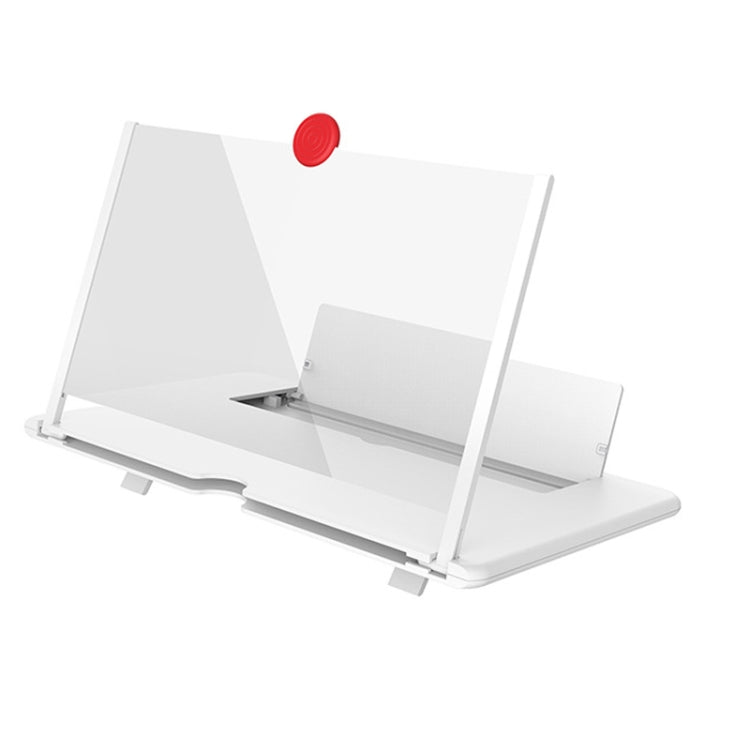 10 inch Pull-out Typed Ultra-clear 3D Mobile Phone Screen Stretching Bracket Amplifier(White) - Screen Magnifier by PMC TechLife | Online Shopping South Africa | PMC TechLife
