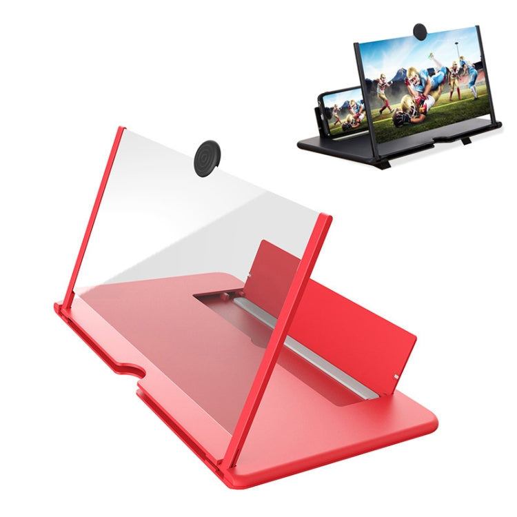 10 inch Pull-out Typed Ultra-clear 3D Mobile Phone Screen Stretching Bracket Amplifier(Red) - Screen Magnifier by PMC TechLife | Online Shopping South Africa | PMC TechLife