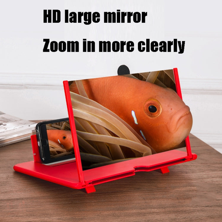 10 inch Pull-out Typed Ultra-clear 3D Mobile Phone Screen Stretching Bracket Amplifier(Red) - Screen Magnifier by PMC TechLife | Online Shopping South Africa | PMC TechLife