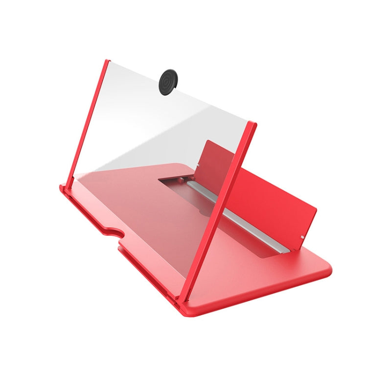 12 inch Pull-out Typed Ultra-clear 3D Mobile Phone Screen Stretching Bracket Amplifier(Red) - Screen Magnifier by PMC TechLife | Online Shopping South Africa | PMC TechLife