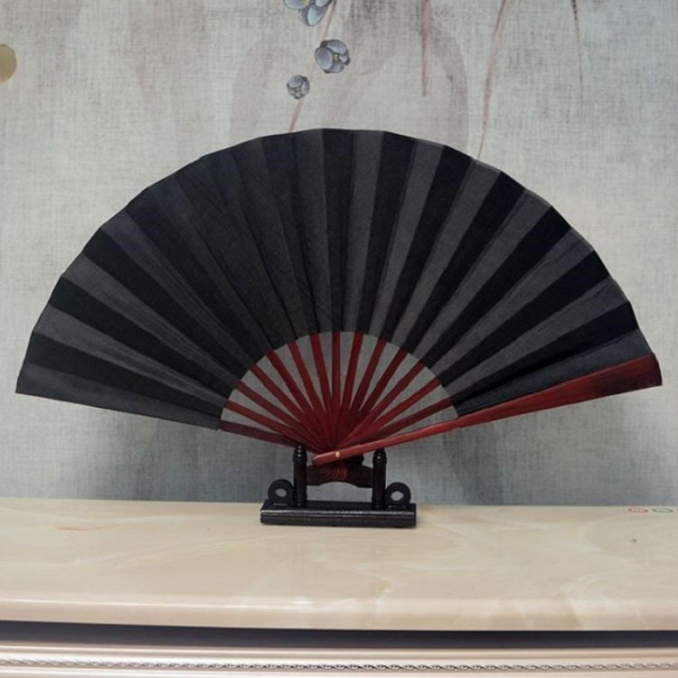 8 inch Pure Color Blank Silk Cloth Folding Fan Chinese Style Calligraphy Painting Fan(Black) - free shipping - PMC TechLife - Order now!