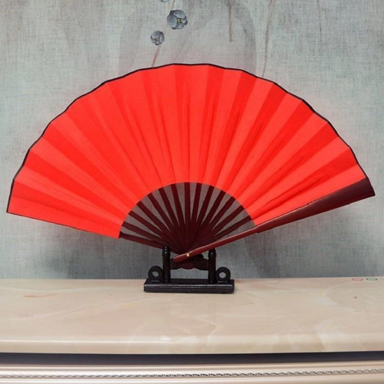 8 inch Pure Color Blank Silk Cloth Folding Fan Chinese Style Calligraphy Painting Fan(Red) - Hand Fans by PMC TechLife | Online Shopping South Africa | PMC TechLife