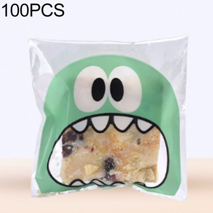 100 PCS Cute Big Teech Mouth Monster Plastic Bag Wedding Birthday Cookie Candy Gift OPP Packaging Bags, Gift Bag Size:10x10cm(Green) - free shipping - PMC TechLife - Order now!