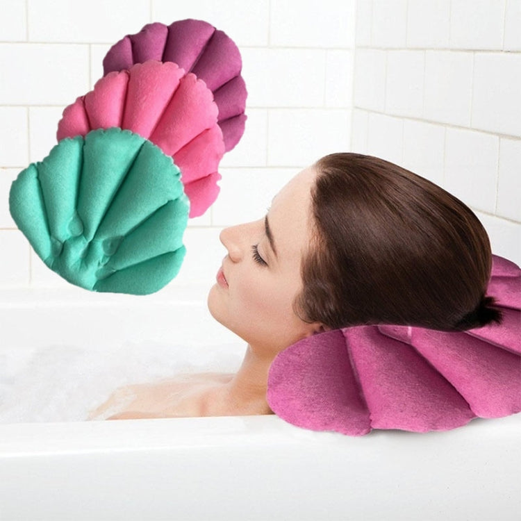 Shell Shaped Soft Bathroom Pillow Home Comfortable Spa Inflatable Bathtub Cushion, Random Color Delivery - Bath Pillows by PMC TechLife | Online Shopping South Africa | PMC TechLife