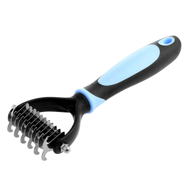 Fur Hair Grooming Hair Shedding Tool Brush for Dog Pet Cat(Blue) - Brushes by PMC TechLife | Online Shopping South Africa | PMC TechLife