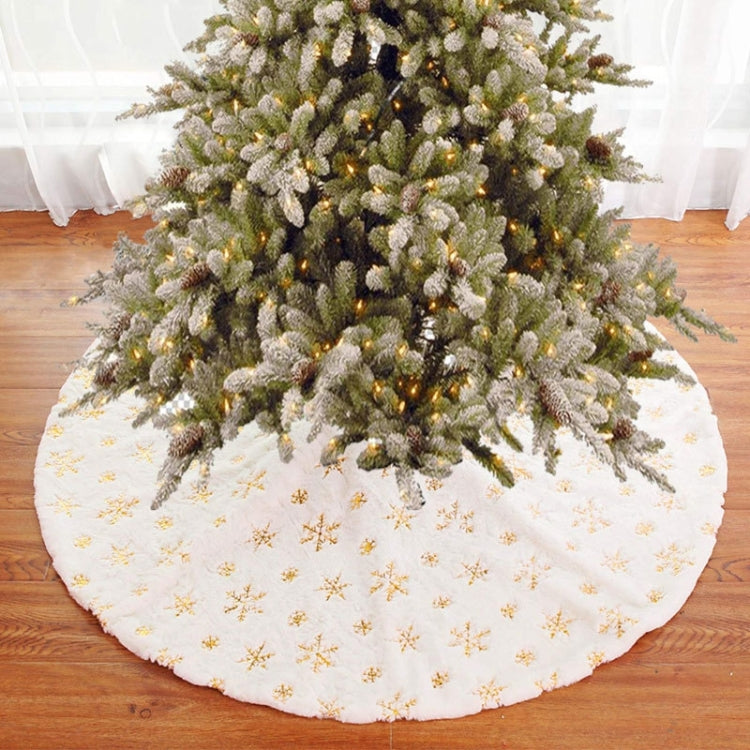 Christmas Tree Plush Sequin Embroidered Bottom Decorative Skirt, Size:120cm(Silver) - Ornaments by PMC TechLife | Online Shopping South Africa | PMC TechLife