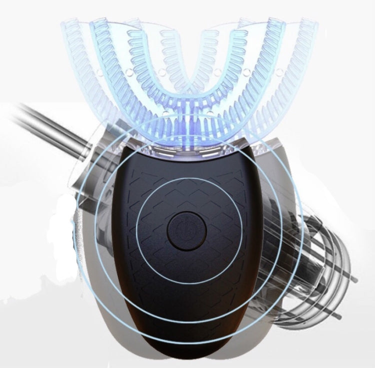 Lazy U-shaped Mouth Whitening Tooth Electric Toothbrush(Black) - free shipping - PMC TechLife - Order now!