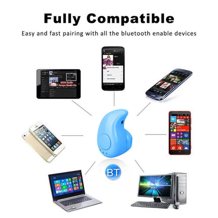 S530 Mini In-ear Sport Handsfree Wireless Bluetooth Earphone, with Microphone(blue) - Bluetooth Earphone by PMC TechLife | Online Shopping South Africa | PMC TechLife