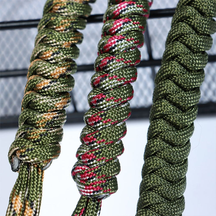Outdoor Security Protection Black Monkey Fist Steel Ball Bearing Self Defense Lanyard Survival Key Chain(Camouflage Green1) - Self-defense Protection by PMC TechLife | Online Shopping South Africa | PMC TechLife
