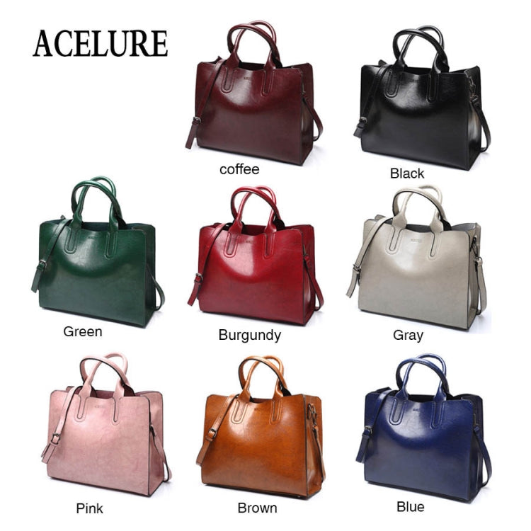 Leather Handbags Big Women Bag Casual Female Bags Trunk Tote Shoulder Bag Ladies Large Bolsos, Color:Brown - free shipping - PMC TechLife - Order now!