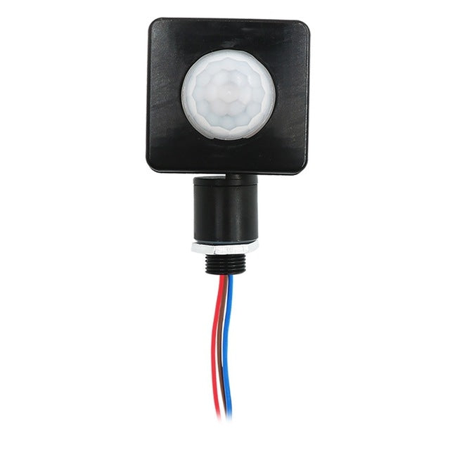 Automatic Security PIR Infrared Motion Sensor Detector Wall Spotlights Switch, Size:10mm(Black) - Sensor LED Lights by PMC TechLife | Online Shopping South Africa | PMC TechLife