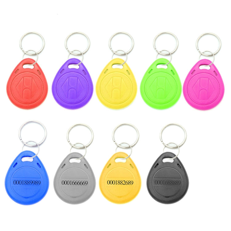 10 PCS 125KHz TK/EM4100 Proximity ID Card Chip Keychain Key Ring(Blue) - Access Card by PMC TechLife | Online Shopping South Africa | PMC TechLife