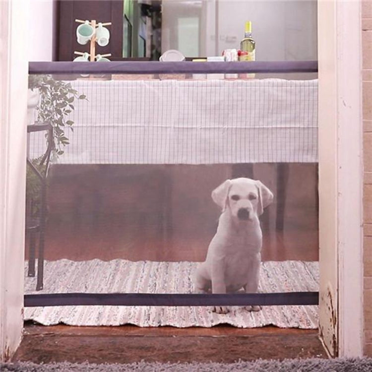 Dog Pet Fences Portable Folding Safe Protection Safety Door Magic Gate For Dogs Cat Pet, Size:110cm x72cm(Black) - Pet Screen Doors by PMC TechLife | Online Shopping South Africa | PMC TechLife | Buy Now Pay Later Mobicred
