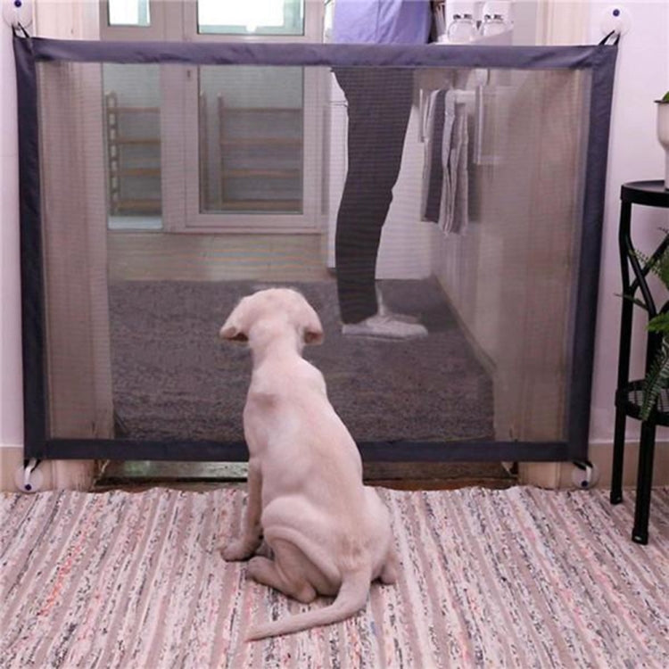 Dog Pet Fences Portable Folding Safe Protection Safety Door Magic Gate For Dogs Cat Pet, Size:110cm x72cm(Beige) - Pet Screen Doors by PMC TechLife | Online Shopping South Africa | PMC TechLife | Buy Now Pay Later Mobicred