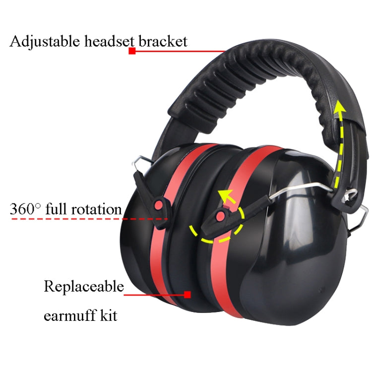 Soundproof Earmuffs Noise-Proof Sleep Earmuffs Industrial Protective Earmuffs Ear Caps(Black) - Earmuff & Pad by PMC TechLife | Online Shopping South Africa | PMC TechLife