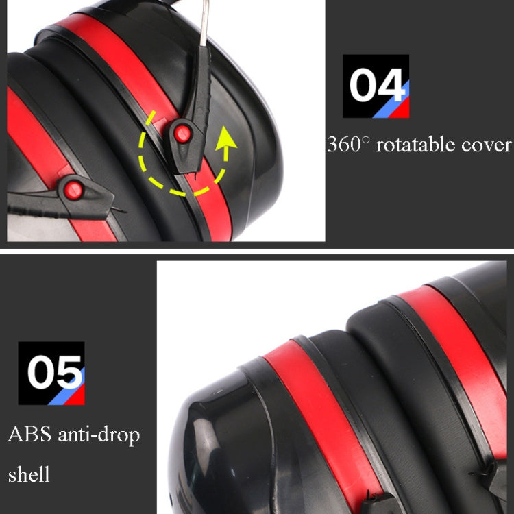 Soundproof Earmuffs Noise-Proof Sleep Earmuffs Industrial Protective Earmuffs Ear Caps(Black) - Earmuff & Pad by PMC TechLife | Online Shopping South Africa | PMC TechLife
