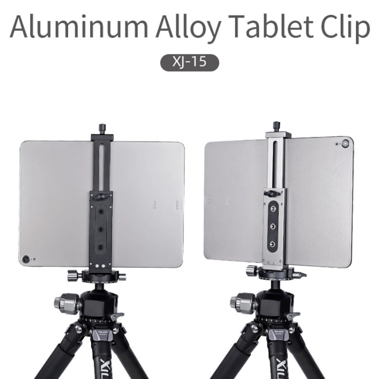 Xiletu Xj15 Live Broadcast Desktop Full Metal Tripod Mount Tablet Pc Phone Clamp With 1/4 Inch Screw Holes & Cold Shoe Base(Silver Grey) - free shipping - PMC TechLife - Order now!