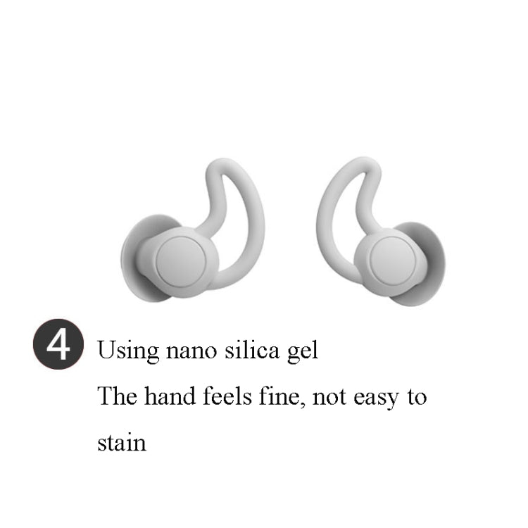 4 PCS / 2 Pair Shark Fin Nnti-falling and Noise-reducing Earplugs Anti-Noise Earplugs For Sleeping Dormitory Noise Cancelling And Noise Prevention Earplugs(Gray (3 Layers)) - Earmuff & Pad by PMC TechLife | Online Shopping South Africa | PMC TechLife