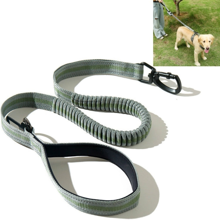 Dog Outdoor Anti-Scourge Traction Rope Nylon Reflective Elastic Stretch Dog Walking Rope( Green) - free shipping - PMC TechLife - Order now!