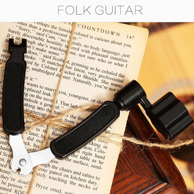 Guitar String Changing Tool Set String Trimmer Winding String Winding Three-in-one Clamp Guitar Accessories(Black Wihout Paper Jam) - Stringed Instruments by PMC TechLife | Online Shopping South Africa | PMC TechLife