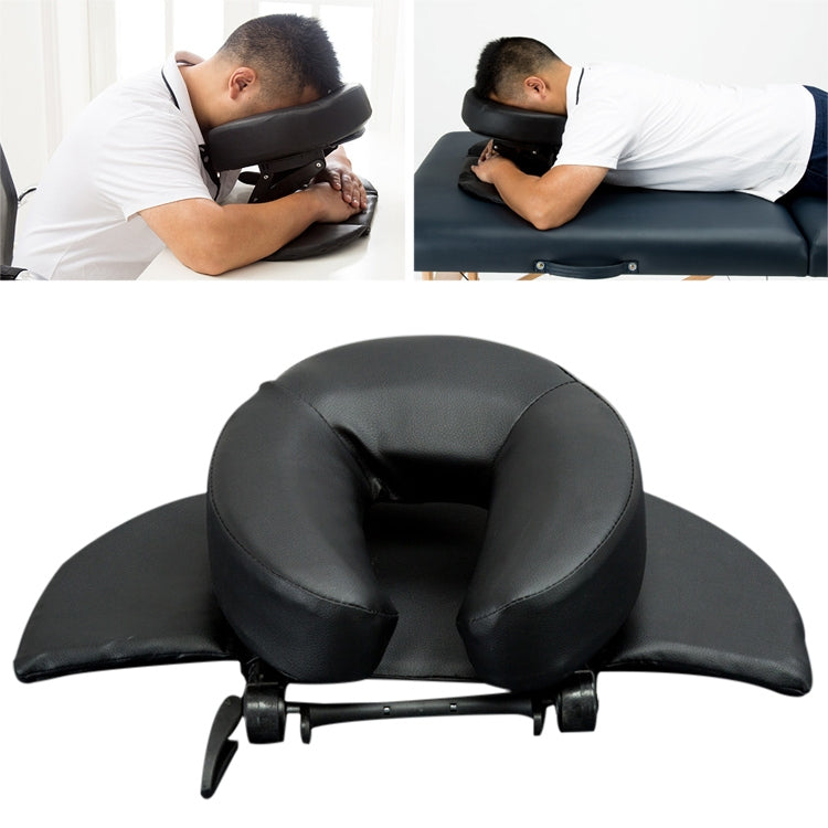 Adjustable Headrest Face Pillow Family Massage Beauty Cradle Rest Pad For Desk(Black Color) - free shipping - PMC TechLife - Order now!