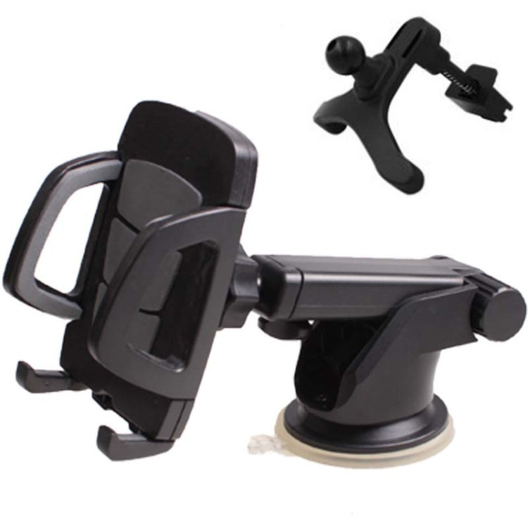 Car Phone Holder Car Air Outlet Mobile Phone Holder Suction Cup Navigation Instrument Panel General, Style:3 in 1(Gray) - Car Holders by PMC TechLife | Online Shopping South Africa | PMC TechLife