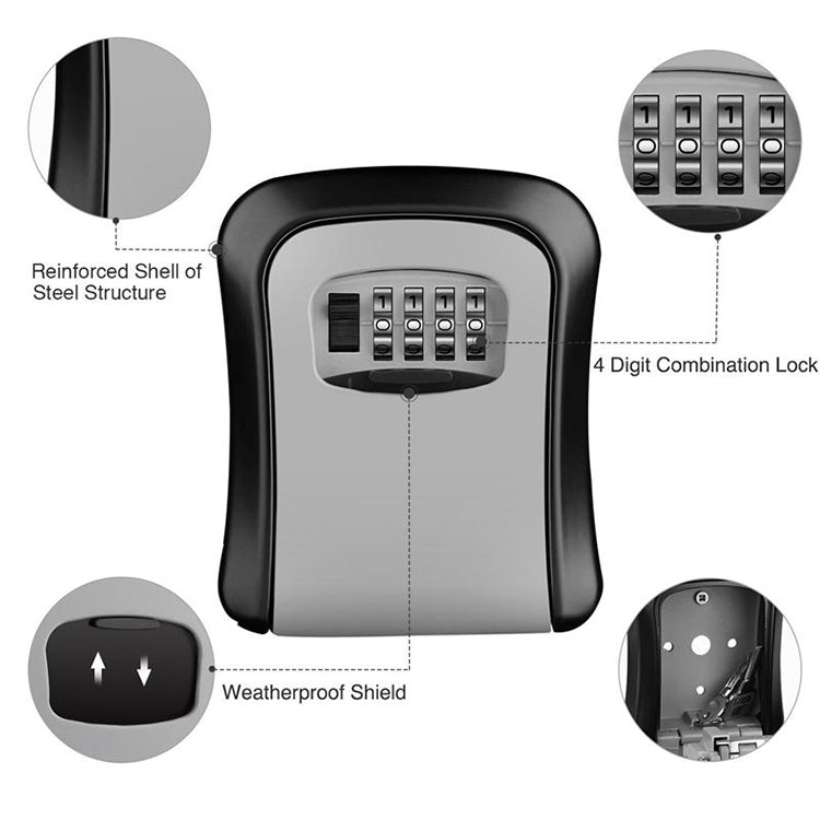 HG2 Arc Wall Mounted Password Key Box(Blue) - Safety Box by PMC TechLife | Online Shopping South Africa | PMC TechLife | Buy Now Pay Later Mobicred