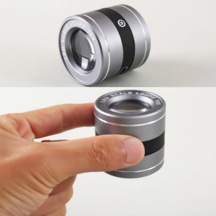 Rechargeable Tube Type With LED White Lamp UV Lamp Scale Measurement And Identification HD Optical Glass 10 Times Magnifying Glass - Hand Held Style by PMC TechLife | Online Shopping South Africa | PMC TechLife