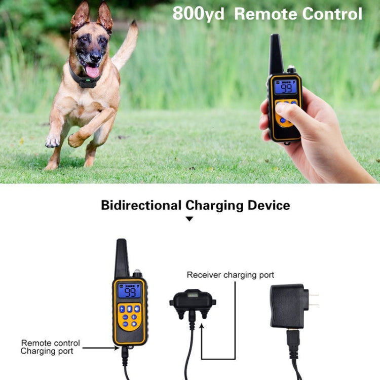 Bark Stopper Dog Training Device Dog Collar with Electric Shock Vibration Warning(EU Plug) - free shipping - PMC TechLife - Order now!