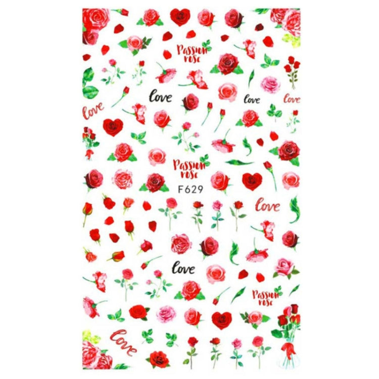 10pcs 3D Adhesive Butterfly Retro Rose Color Nail Art Sticker(F-629) - free shipping - PMC TechLife - Order now!