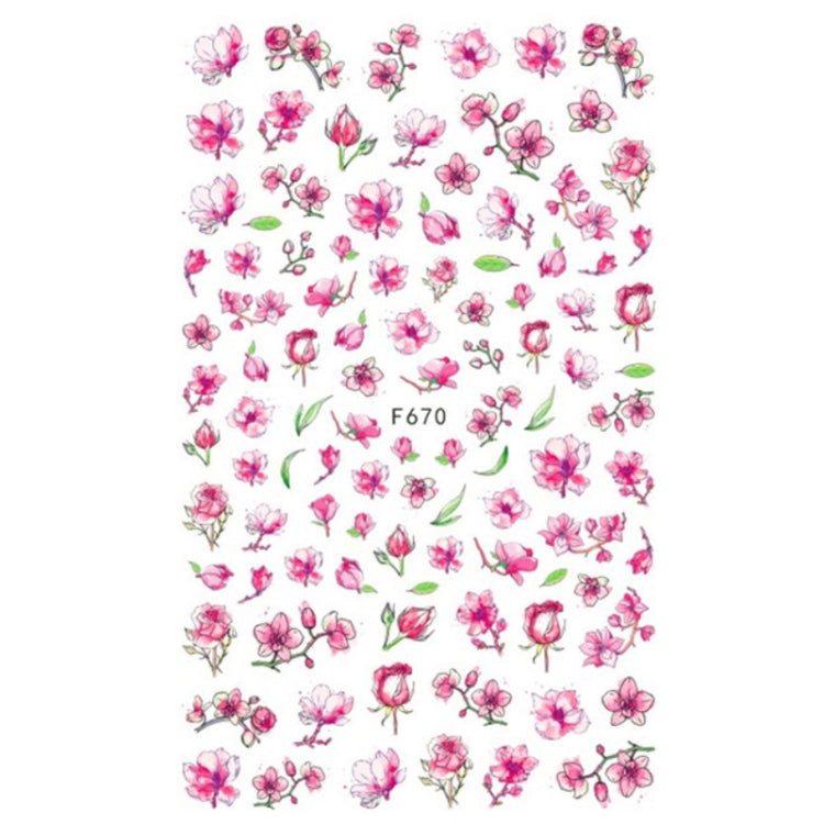 10pcs 3D Adhesive Butterfly Retro Rose Color Nail Art Sticker(F-670) - free shipping - PMC TechLife - Order now!