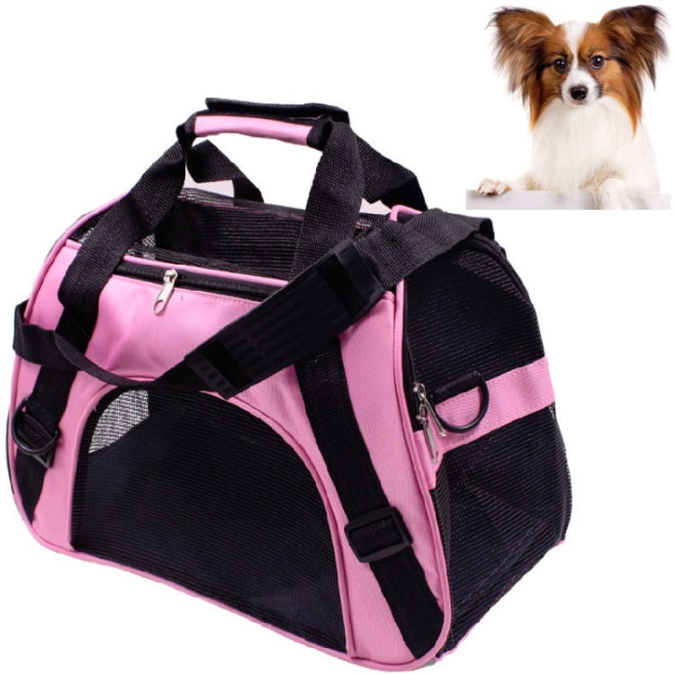 Portable Pet Backpack Dog Go Out Messenger Folding Bag Pet Supplies, Specification: Small(Pink) - Pet Bags by PMC TechLife | Online Shopping South Africa | PMC TechLife