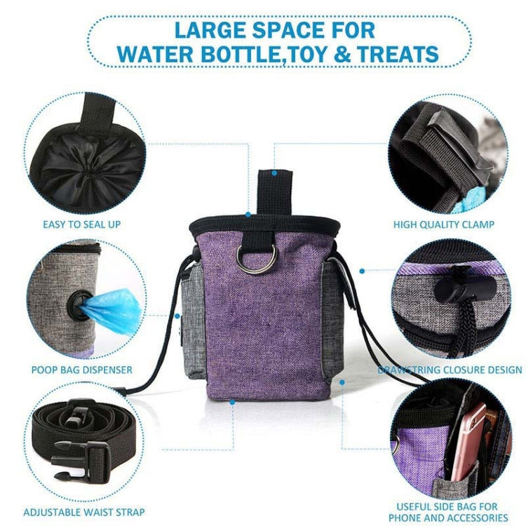Pet Training Waist Bag With Belt Portable Outing Training Pet Snack Bag, Specification: Waist Bag+Folding Bowl - Pet Bags by PMC TechLife | Online Shopping South Africa | PMC TechLife