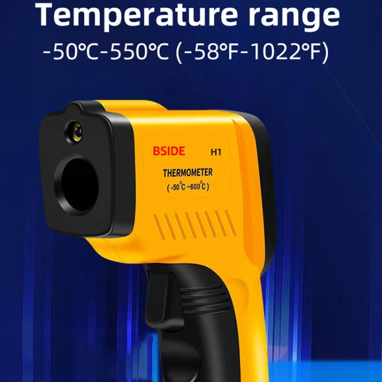 BSIDE H1 550 Degree Celsius Infrared Thermometer Handheld Non-Contact Thermometer - Thermostat & Thermometer by BSIDE | Online Shopping South Africa | PMC TechLife | Buy Now Pay Later Mobicred