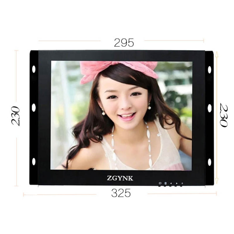 ZGYNK B1042 Portable High-Definition Metal Computer Monitor Display, Size:12 inch VGA AV HDMI BNC - free shipping - PMC TechLife - Order now!