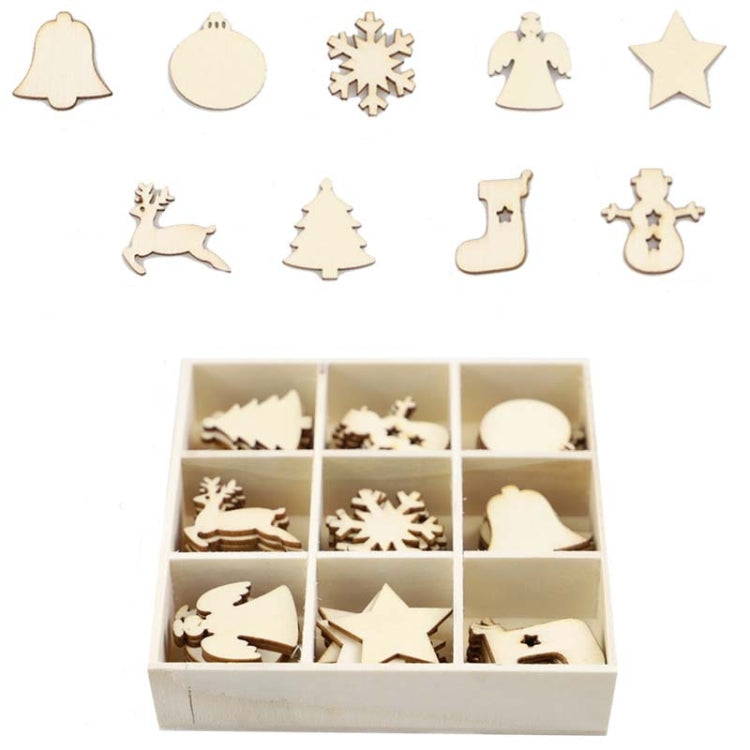 Christmas Creative DIY Decoration Gift Set  Handmade Wood Chip Pendant, Style:JM02031 - Christmas Ornaments by PMC TechLife | Online Shopping South Africa | PMC TechLife | Buy Now Pay Later Mobicred