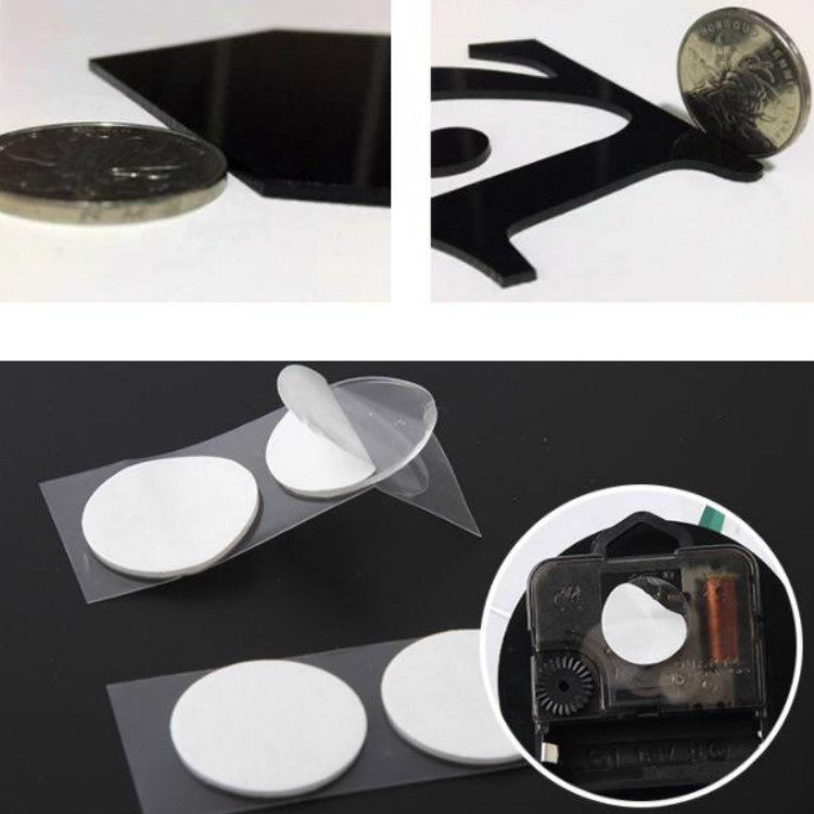 Acrylic 3D Wall Clock DIY Living Room Bedroom Wall Background Decoration(Black) - DIY Clocks by PMC TechLife | Online Shopping South Africa | PMC TechLife