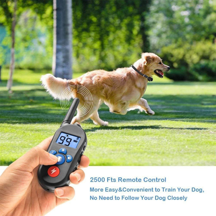 800m Remote Control Electric Shock Bark Stopper Vibration Warning Pet Supplies Electronic Waterproof Collar Dog Training Device, Style:556-1(US Plug) - Training Aids by PMC TechLife | Online Shopping South Africa | PMC TechLife