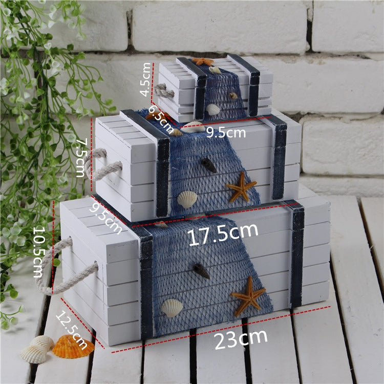 3 In 1 Wooden Storage Box Jewelry Boxes Wooden Box Decoration(White Set) - free shipping - PMC TechLife - Order now!