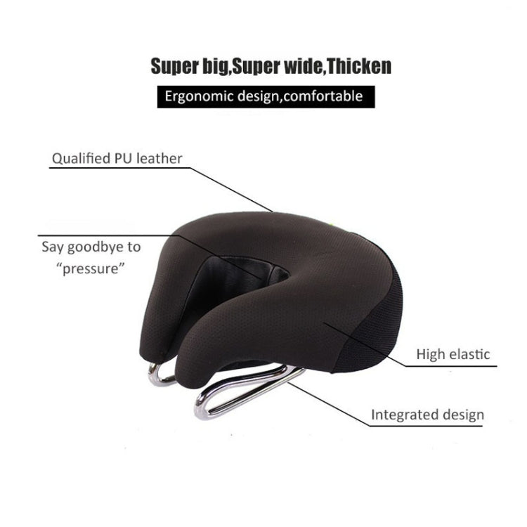 Noseless Bicycle Saddle Mountain Bike Thickened  Soft Cushion(Blue) - Bicycle Saddle by PMC TechLife | Online Shopping South Africa | PMC TechLife