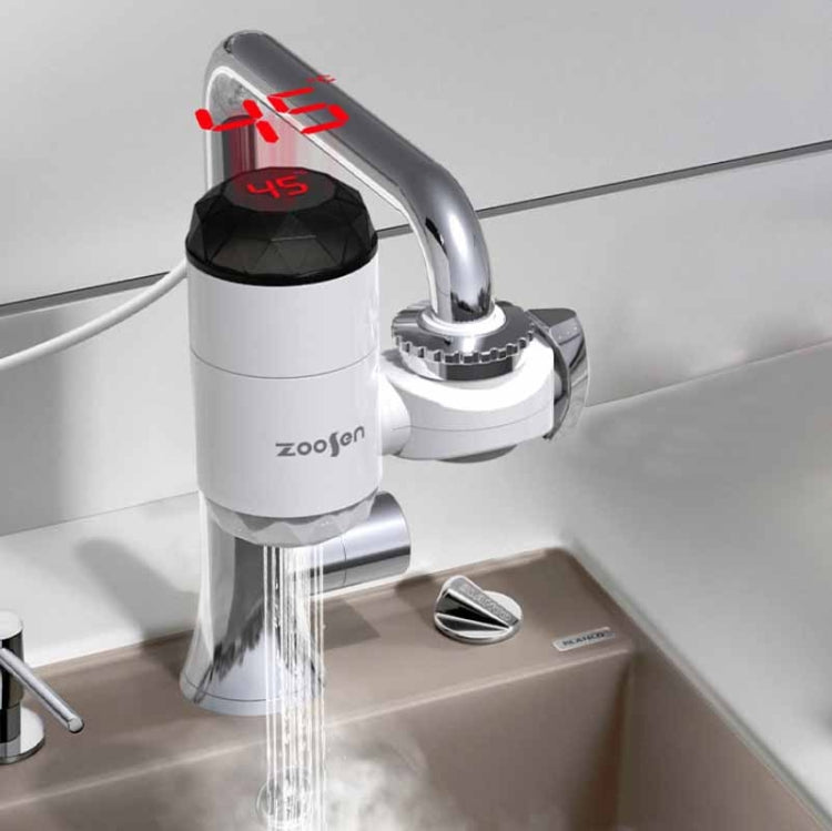 Zoosen Electric Hot Water Faucet Connection Type Instant Hot Water Faucet CN Plug, Style:White + Leak Protection - Faucets & Accessories by zoosen | Online Shopping South Africa | PMC TechLife | Buy Now Pay Later Mobicred