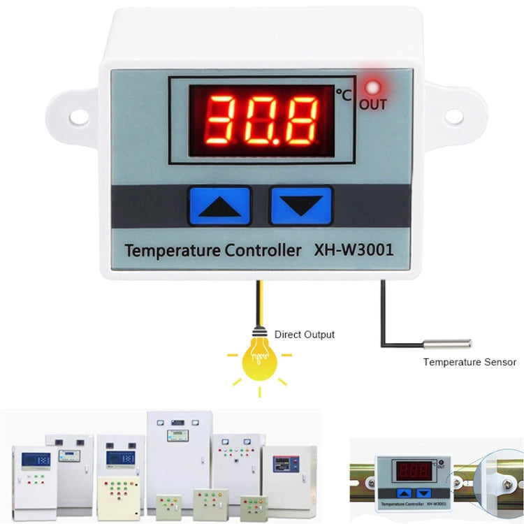 XH-W3001 Digital LED Temperature Controller Arduino Cooling Heating Switch Thermostat NTC Sensor 24V - Indoor Thermometer by PMC TechLife | Online Shopping South Africa | PMC TechLife