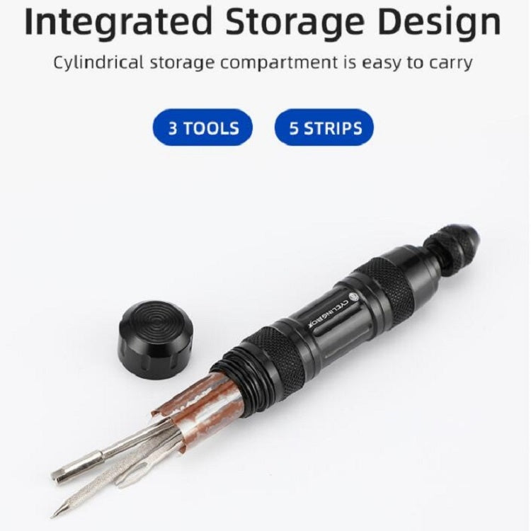 CYCLINGBOX Mountain Bike Vacuum Aluminum Alloy Tire Repair Tool Bicycle Repair Integrated Storage Design Tool(Silver) - free shipping - PMC TechLife - Order now!