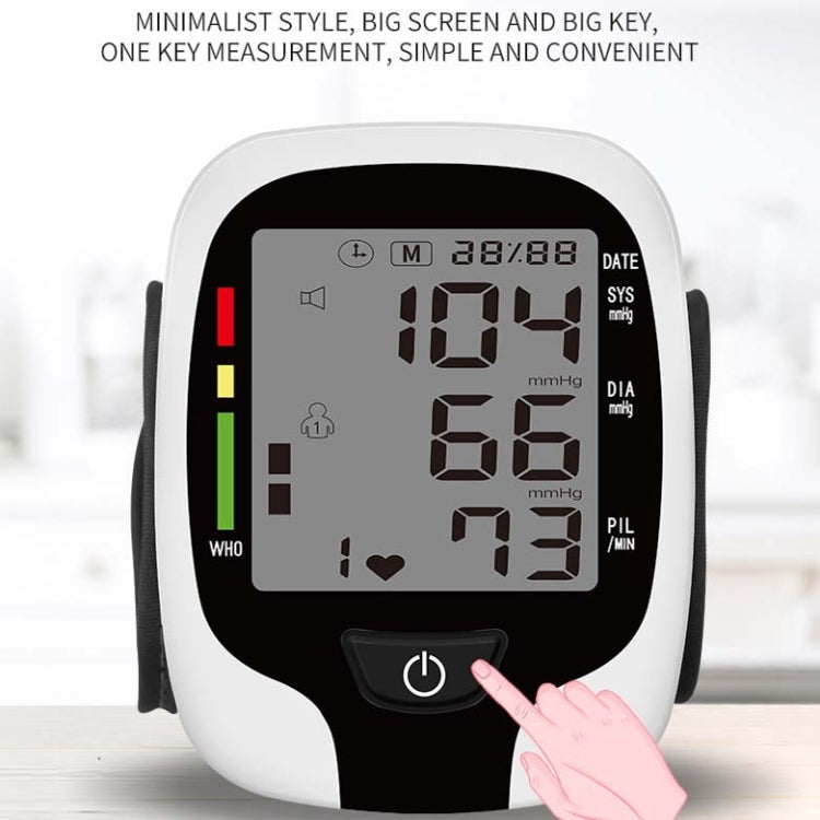 Wrist Type Electronic Blood Pressure Monitor Home Automatic Wrist Type Blood Pressure Measurement, Style: Live Voice Broadcast(White English) - free shipping - PMC TechLife - Order now!