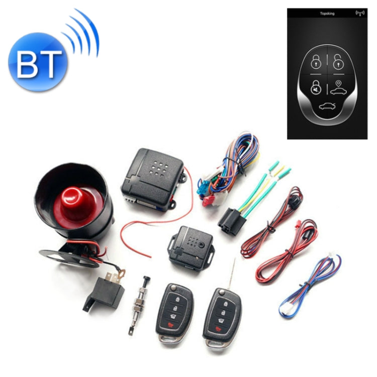 2 Set Car Alarm One-Way Alarm Mobile Phone APP Bluetooth Control Vehicle - Security Alarm System by PMC TechLife | Online Shopping South Africa | PMC TechLife