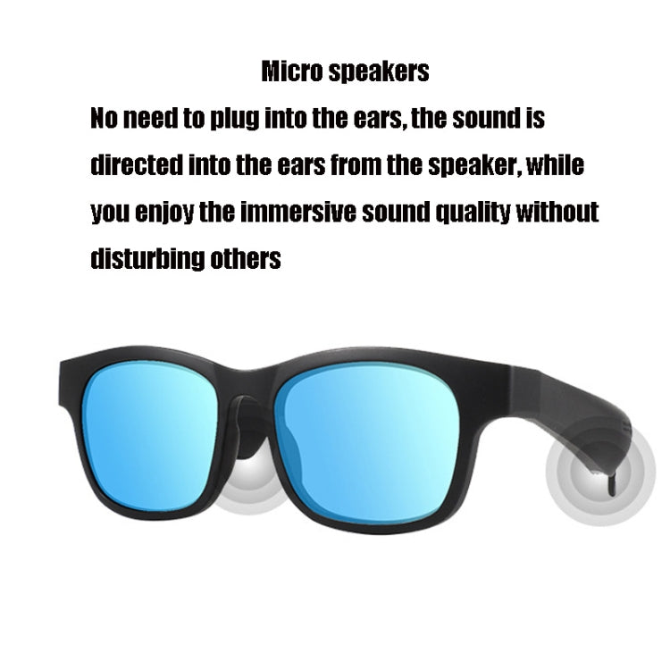 A12 Smart Bluetooth Audio Sunglasses Bluetooth Glasses(Black) - Bluetooth Earphone by PMC TechLife | Online Shopping South Africa | PMC TechLife