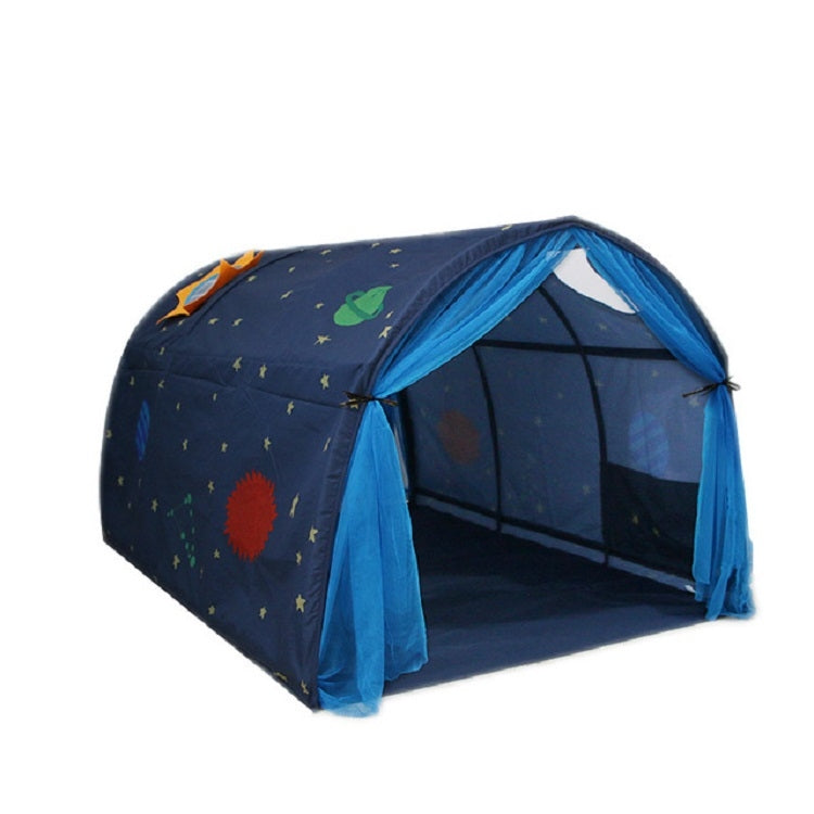Children Home Bed Crawl Tunnel Game House Tent, Style:Blue with Mosquito Net - Tents & Accessories by PMC TechLife | Online Shopping South Africa | PMC TechLife